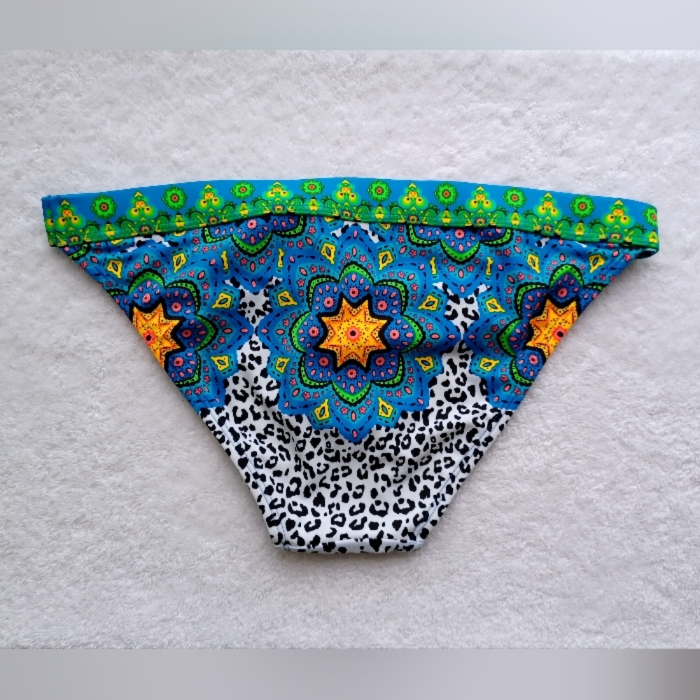 VENUS Jungle Mosaic Bikini Bottom, Size 6